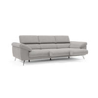 LINEARSOFA Donatello - Grau, Metall (265/76/102cm) - Divani.store