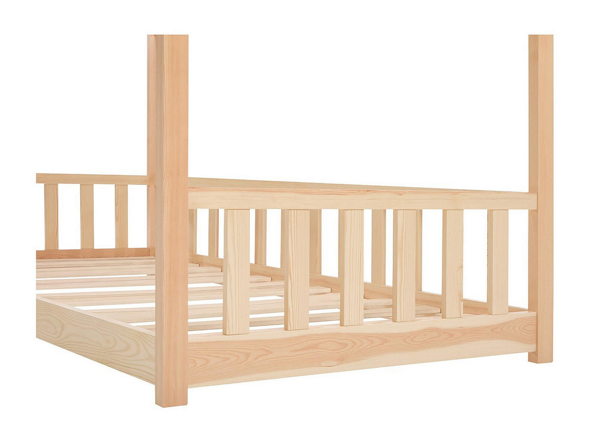 HAUSBETT - 1 Person - holz - naturfarben hell Martevi - Naturfarben, Holz (90/190cm) - Vente-Unique