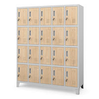 ARBEITSSCHUTZ-SPINDSCHRANK ROBERT 172x136x45 cm - Grau/Sonoma Eiche, Metall (136/172/45cm) - Jan Nowak