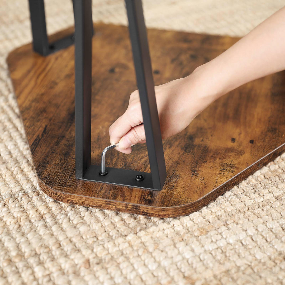 BEISTELLTISCH NACHTTISCH 3ER-SET - Braun, Holzwerkstoff (58.7/51.9/46cm) - Hansiro