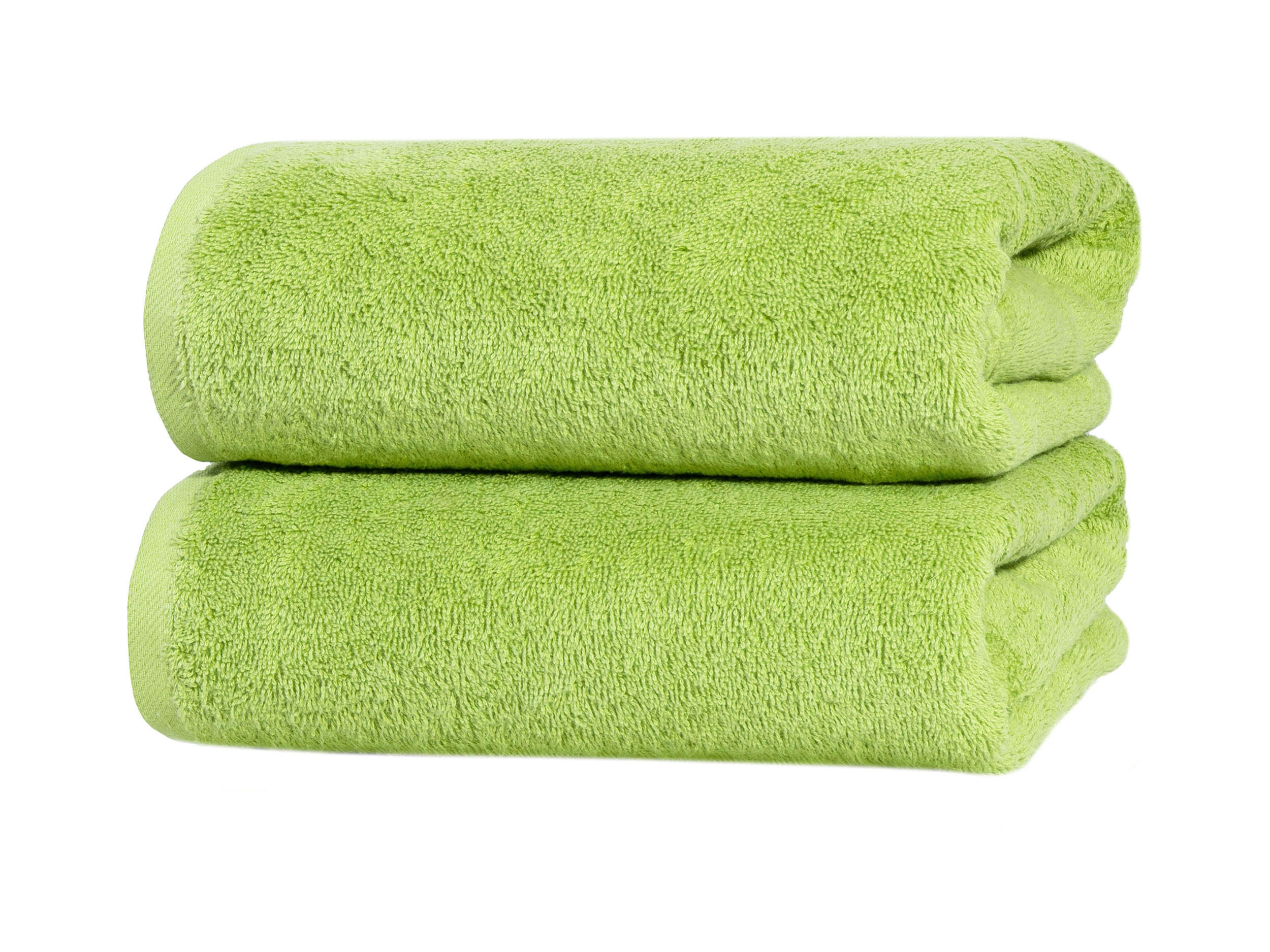 BADETUCH, 2er-Set, 100x150 cm, 100% Baumwolle, Grün - Hellgrün, Textil (100/150cm) - Zollner