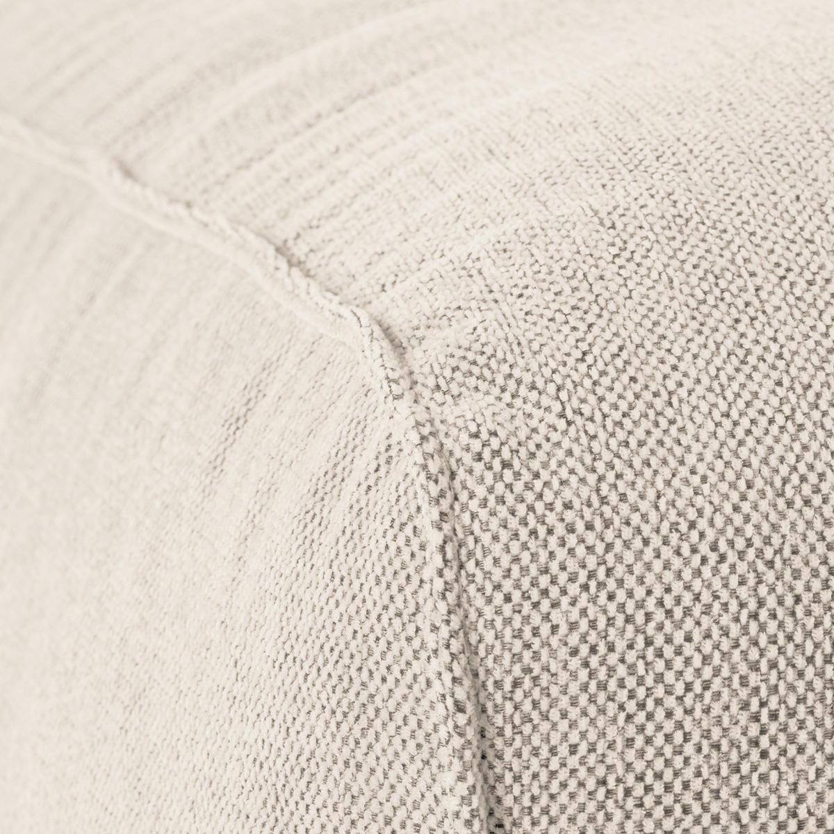 POLSTERHOCKER - Beige/Schwarz, Kunststoff/Textil (81/38/100cm) - home24