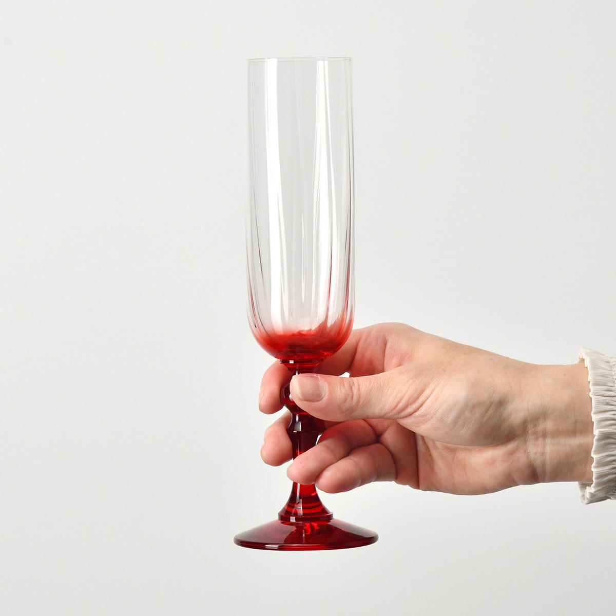 SEKTGLÄSER, 2er-Set, 200 ml - Rot, Glas (0.2L) - Krosno Glass