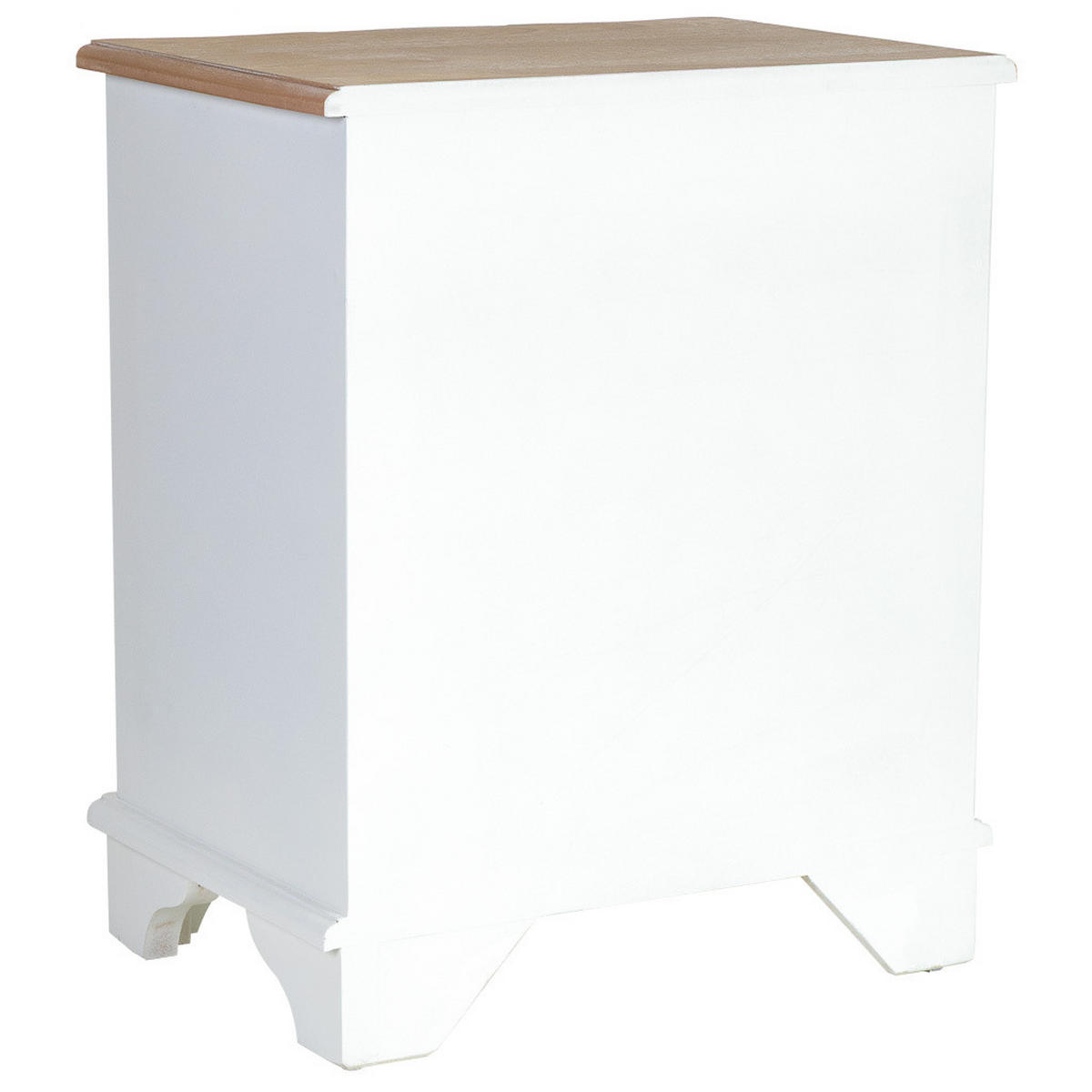 NACHTTISCH aus Holz, weiß, 50x35x60cm - Weiß, Holz (50/60/35cm) - Wanderlust