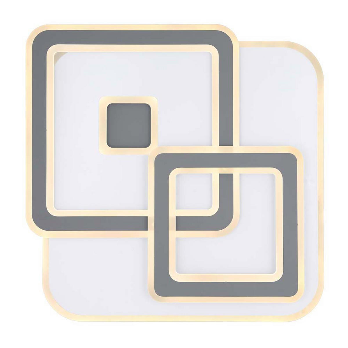 LED DECKENLEUCHTE Metall Weiß - Weiß, Metall (50/50/60cm)