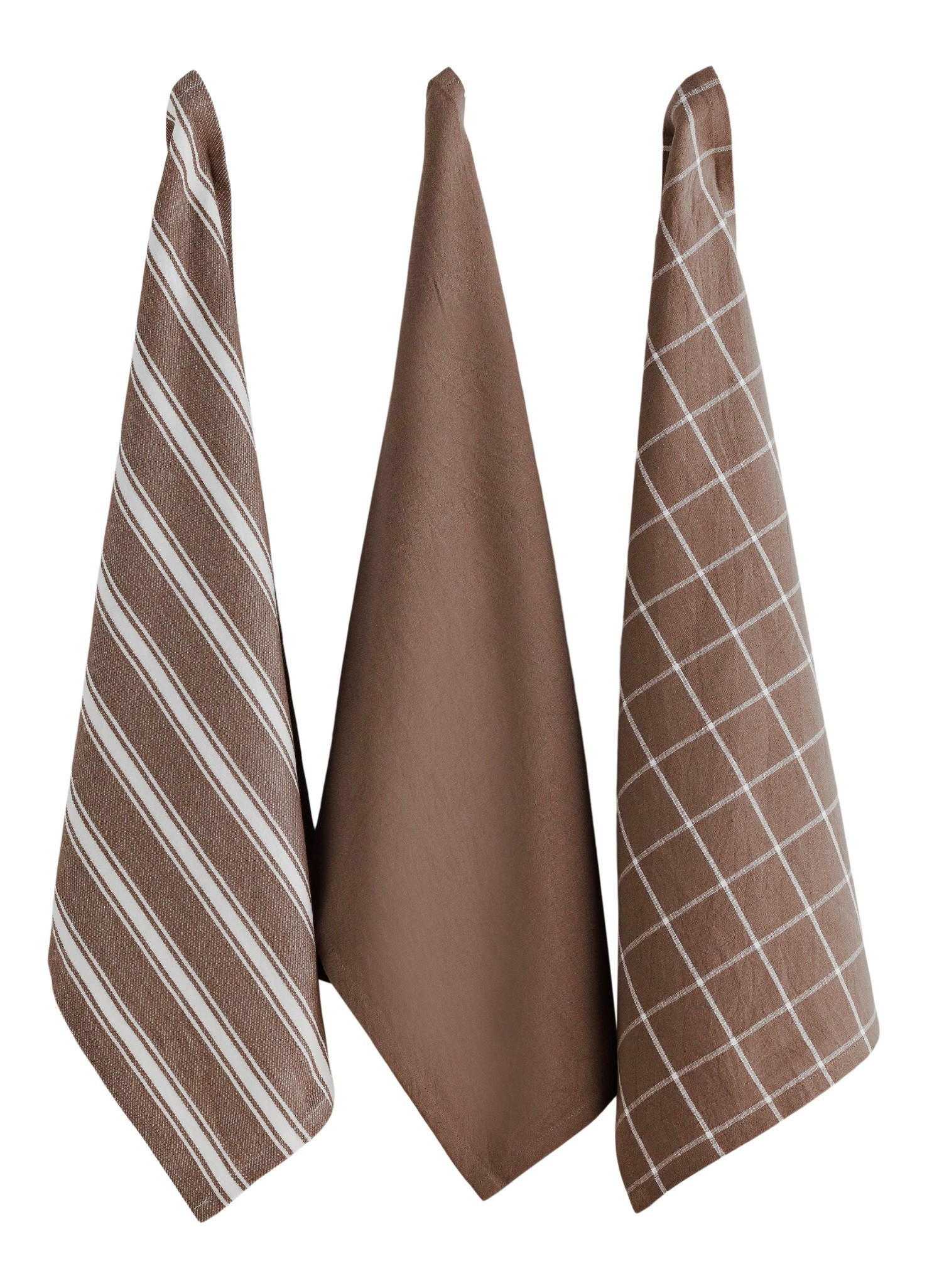 GESCHIRRTUCH-SET Trio - Beige, Textil (40/60cm) - home&you