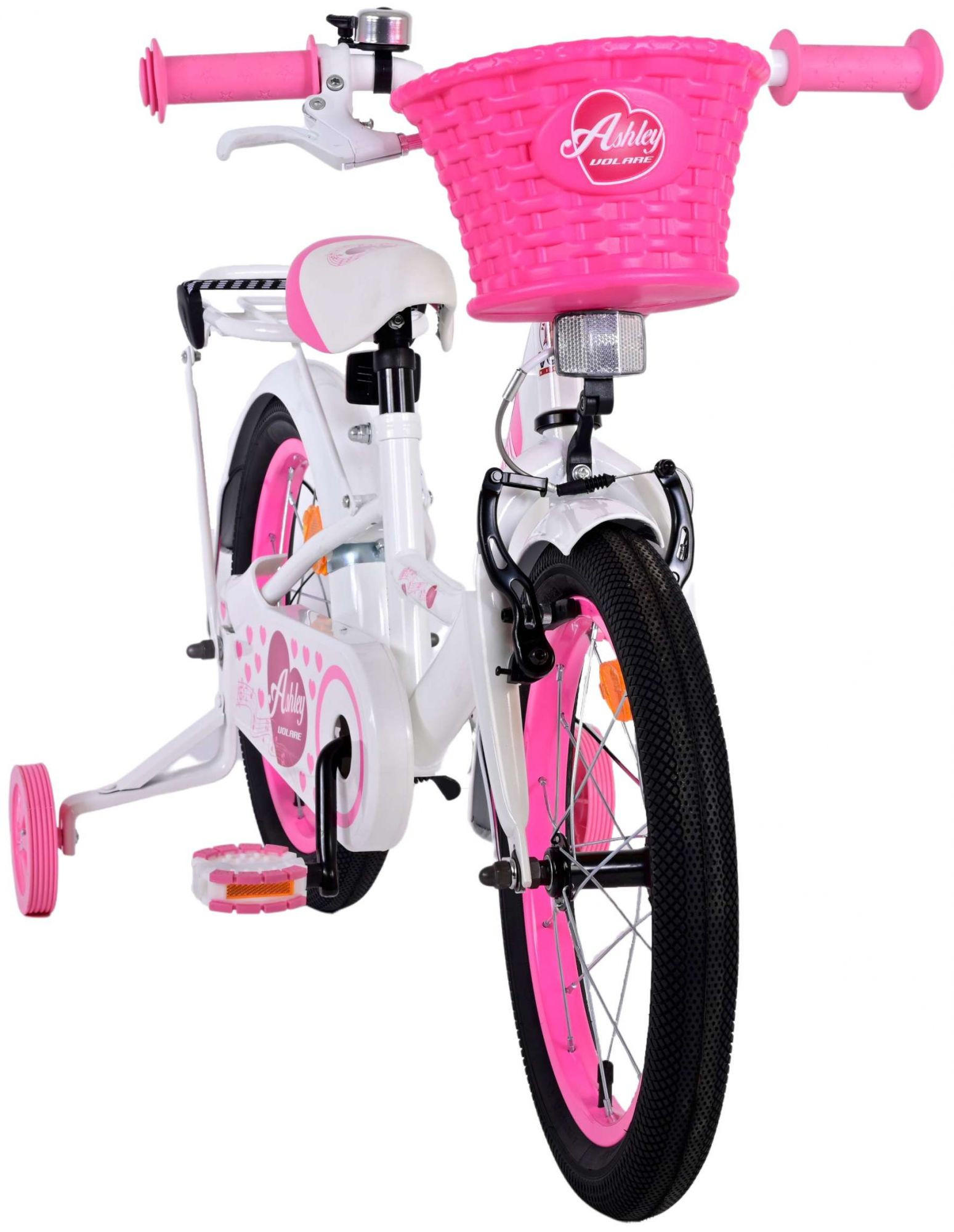 KINDERFAHRRAD Ashley - Mädchen - 16 Zoll - Rücktritt + Handbremse - Weiß - Weiß, Metall (52cm) - TPFSports