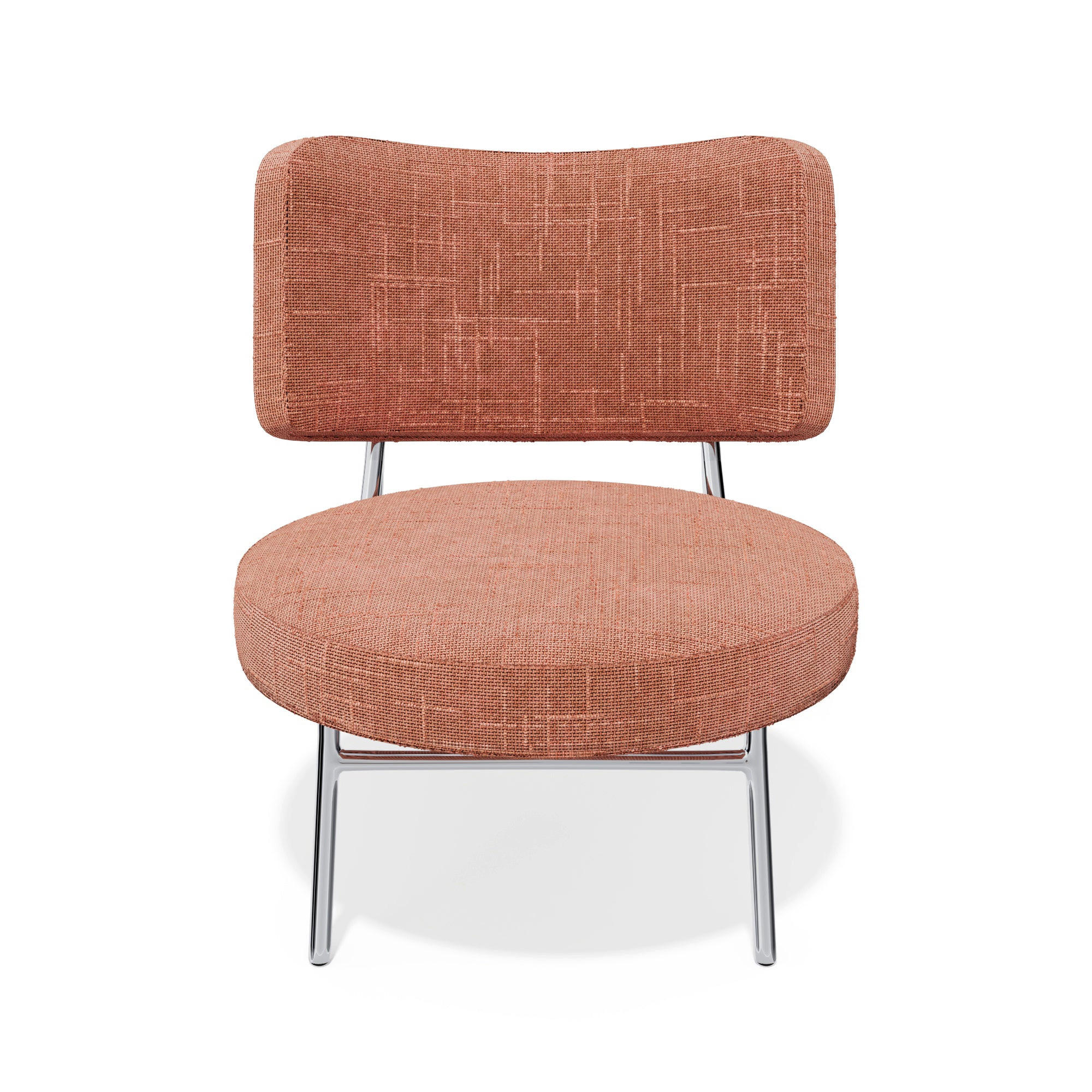 SESSEL Rastervelours 60cm - Pink, Textil (60/70/71cm) - Sia Home