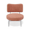 SESSEL Rastervelours 60cm - Pink, Textil (60/70/71cm) - Sia Home
