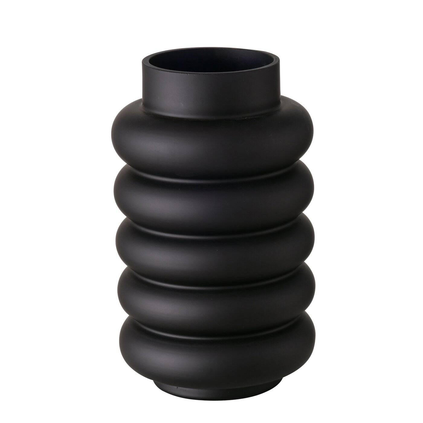VASE Ribbo - Schwarz, Glas (25cm) - Boltze Home