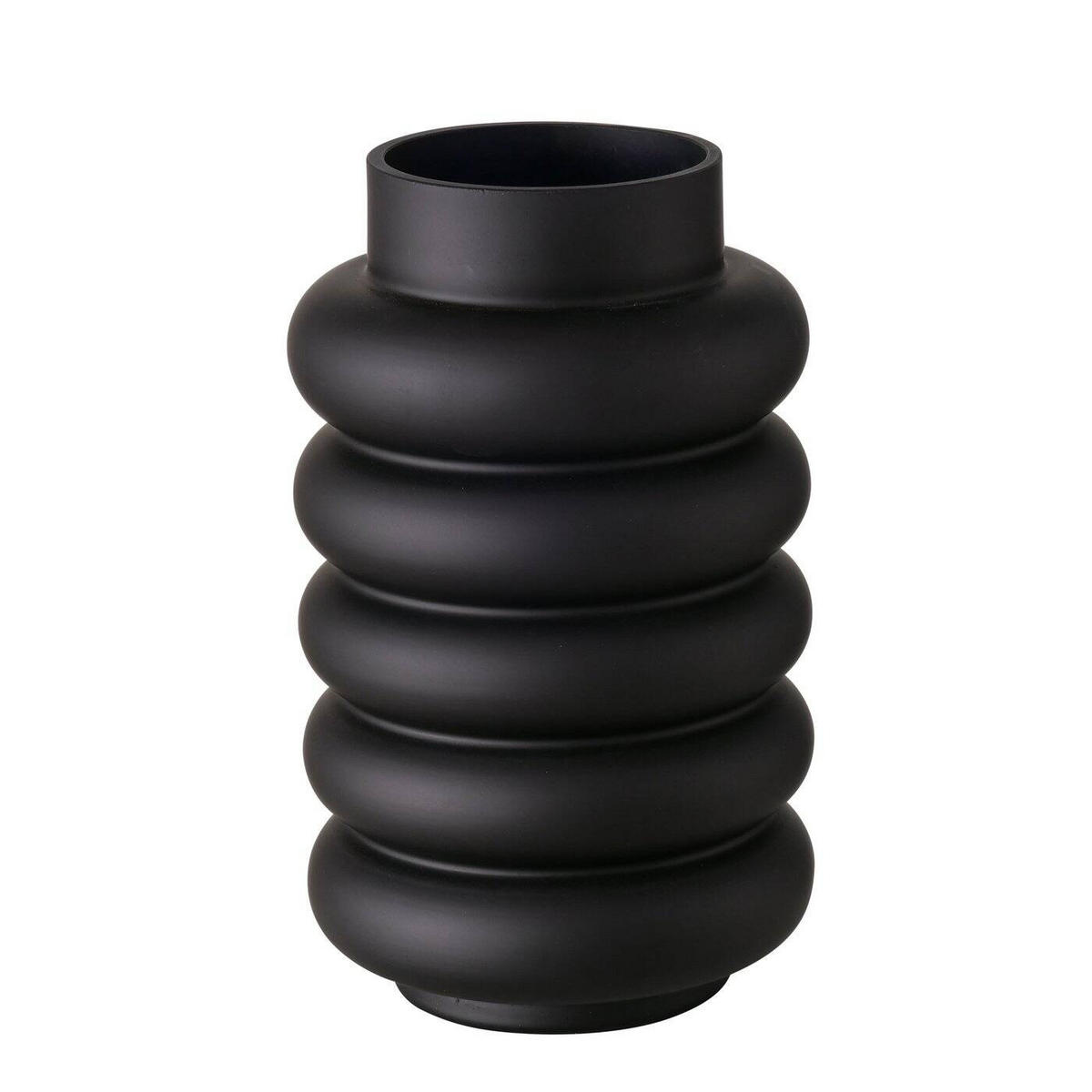 VASE Ribbo - Schwarz, Glas (25cm) - Boltze Home