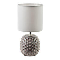 TISCHLAMPE Grau 10/14/28.5 cm Keramik - Grau, Keramik (10/14/28.5cm) - Mondex