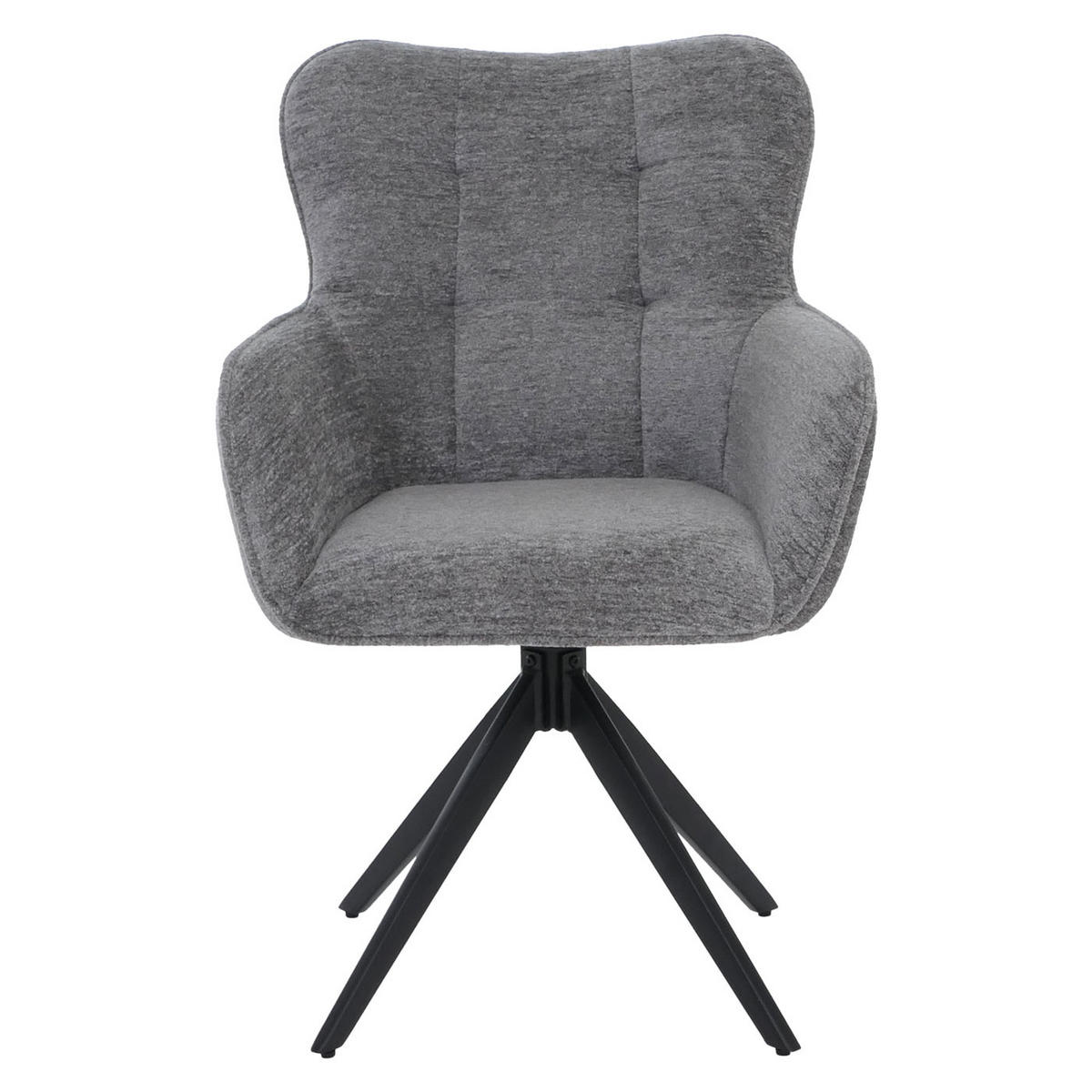 ESSZIMMERSTUHL Grau 2er-Set - Grau, Textil (63/93/70cm) - MCW
