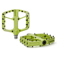 FAHRRADPEDALE Set Aluminium Knallgrün - Grün, Metall (11/1.5/11.5cm)