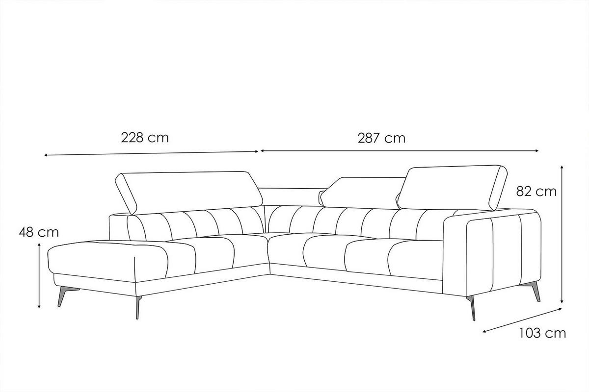 ECKSOFA MORELLO 5-Sitzer, mintgrün - Schwarz/Mintgrün, Holzwerkstoff/Textil (158/269cm) - Courtois Laville