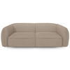 SOFA 4-SITZER Bouclé-Stoff Taupe 230cm - Taupe, Textil (230/74/90cm) - Sia Home