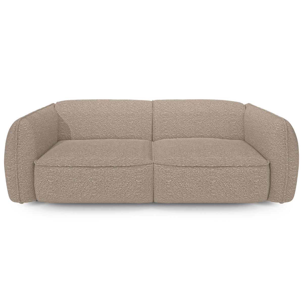 SOFA 4-SITZER Bouclé-Stoff Taupe 230cm - Taupe, Textil (230/74/90cm) - Sia Home