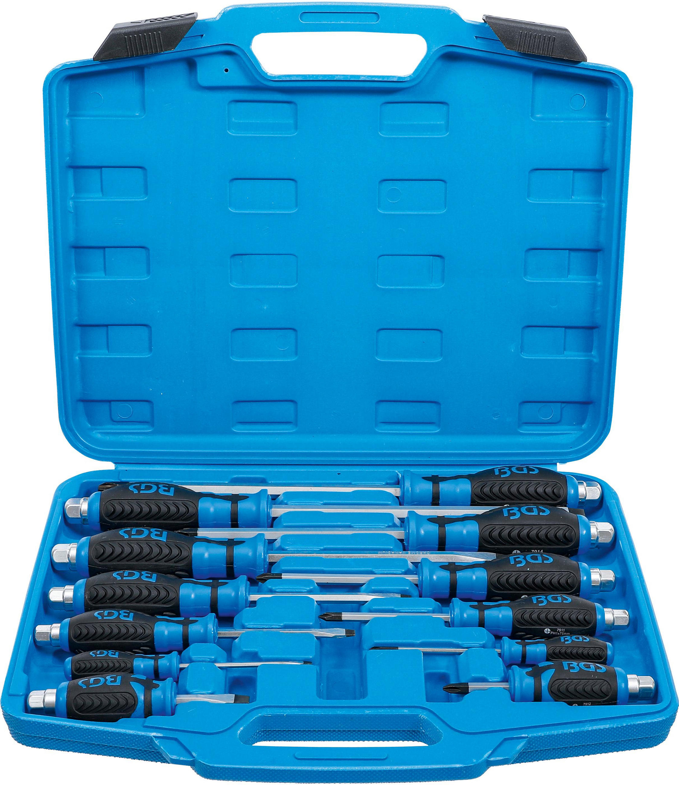 SCHRAUBENDREHER-SATZ | 12-TLG. - Multicolor, Kunststoff/Metall (1/1cm) - BGS technic