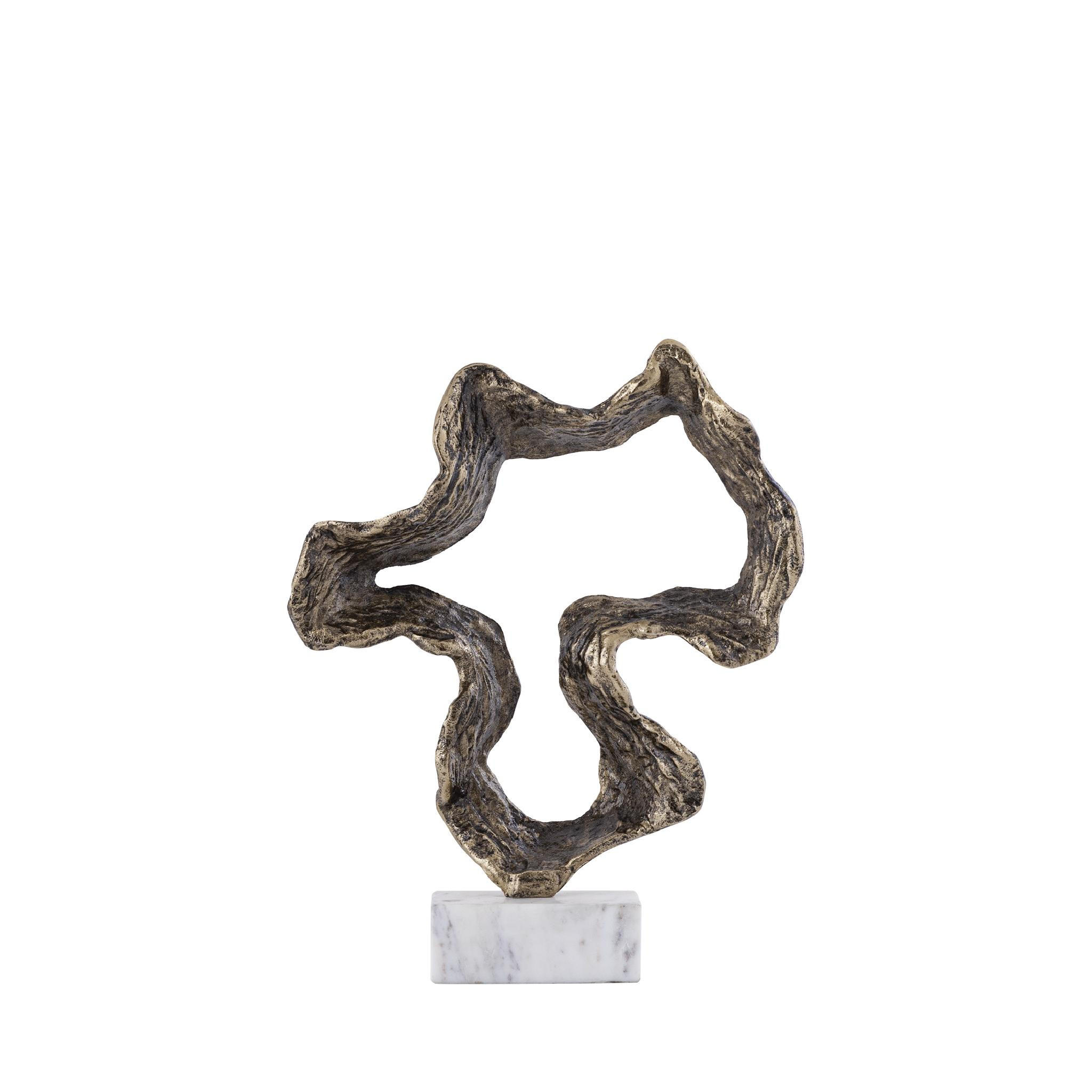 SKULPTUR Maryan Gold 33/7/42cm - Goldfarben, Metall (7/42/33cm) - PTMD Collection