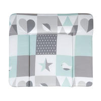 WICKELAUFLAGE Happy Patch mint - Mintgrün, Textil (85/75cm) - Roba
