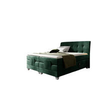 BOXSPRINGBETT Elektrisch Franco - Grün, Holzwerkstoff/Textil (120/200cm) - Fun Möbel