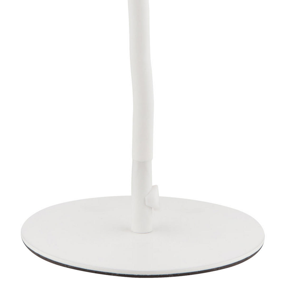 LED TISCHLEUCHTE Weiß Flexibler Arm - Weiß, Metall (18.5/18.5/44.3cm) - Globo Lighting