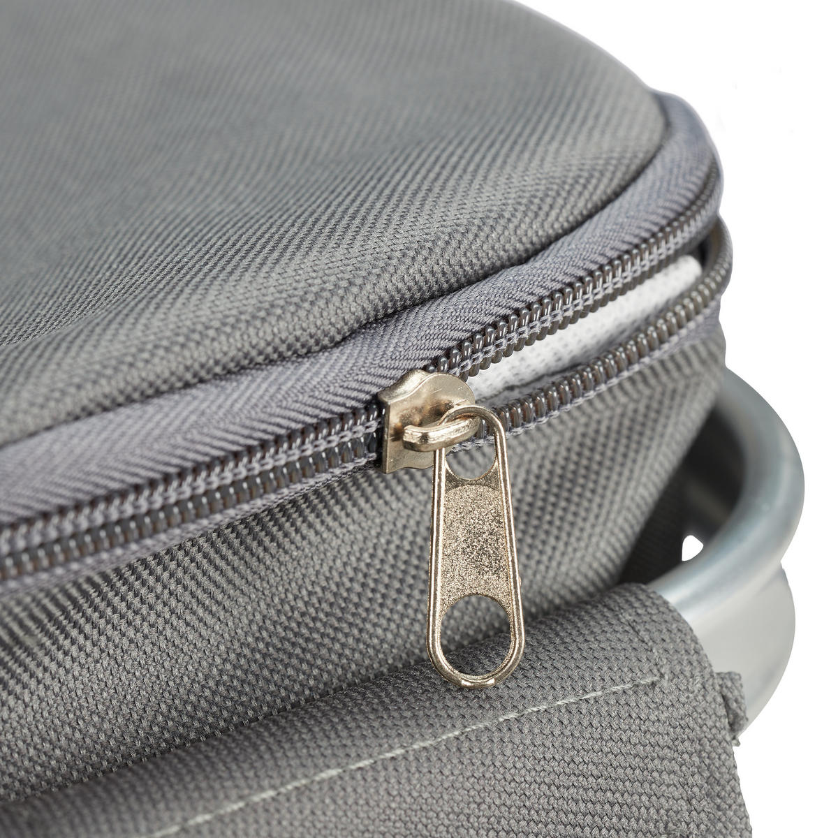 NÁKUPNÍ košík - šedá, kov/textil (40/40/31cm) - Relaxdays