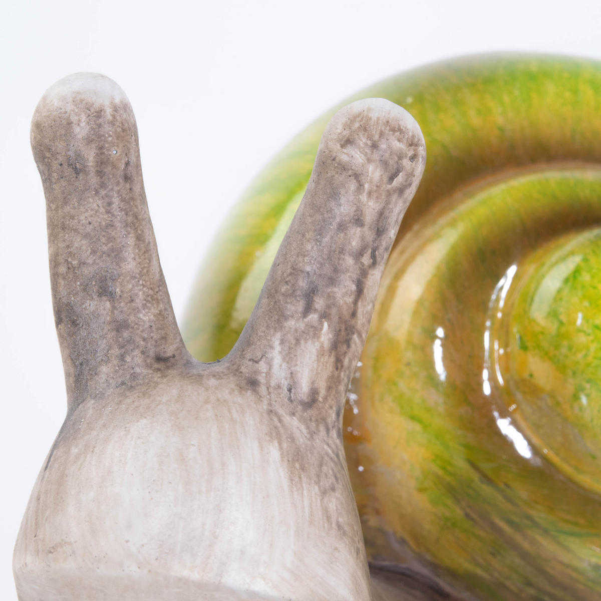 GARTENDEKO Schnecke 22/10 cm - Grün, Keramik (22/10/12.6cm)
