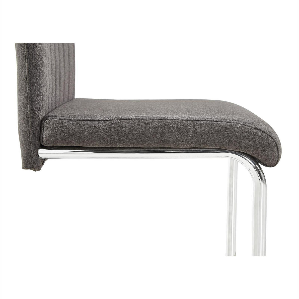 ESSZIMMERSTUHL ERICA 4ER-SET - Dunkelgrau, Textil (42/101/58cm) - CARO-Möbel