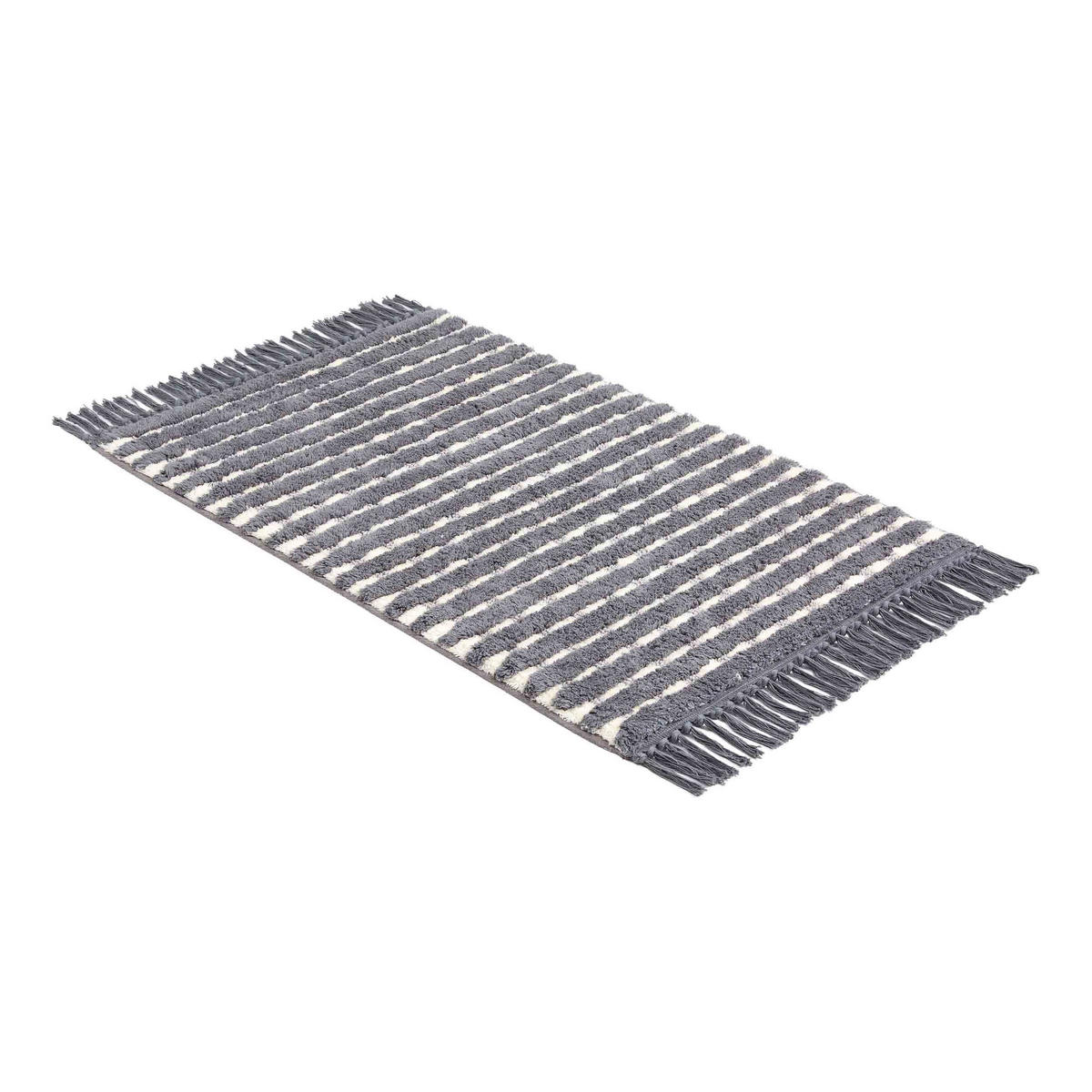 BADEMATTE BAHAMAS - Anthrazit, Textil (67/110cm) - Schöner Wohnen