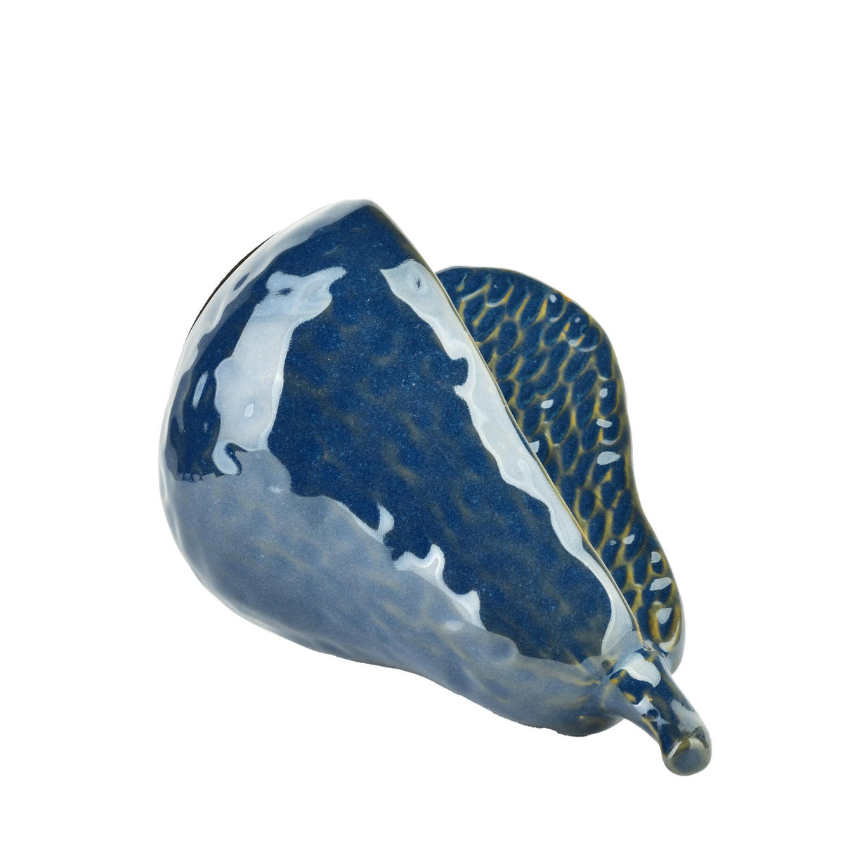 DEKO-FIGUR Saggio Dunkelblau 12/11/17 cm Kermik - Blau, Keramik (11/17/12cm) - Mondex