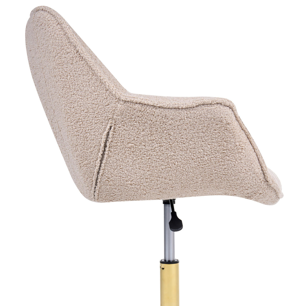KANCELÁŘSKÁ ŽIDLE Bouclé Béžová Ardelle - béžová, textil (68/82/60cm) - Beliani