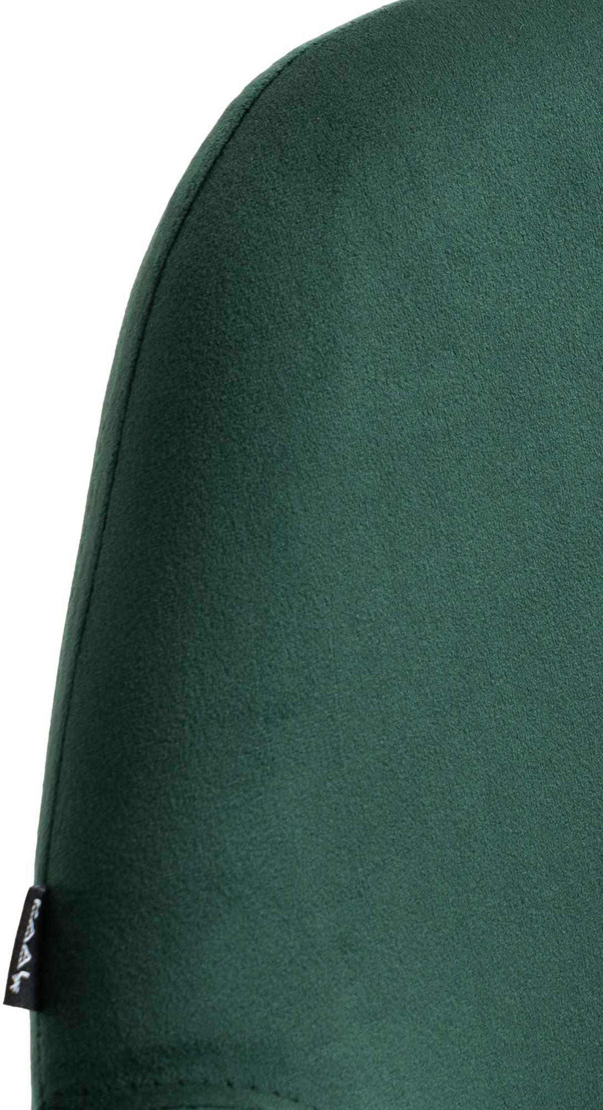 BARHOCKER Samt dunkelgrün - Dunkelgrün/Goldfarben, Textil/Metall (51/89/52cm) - CLP