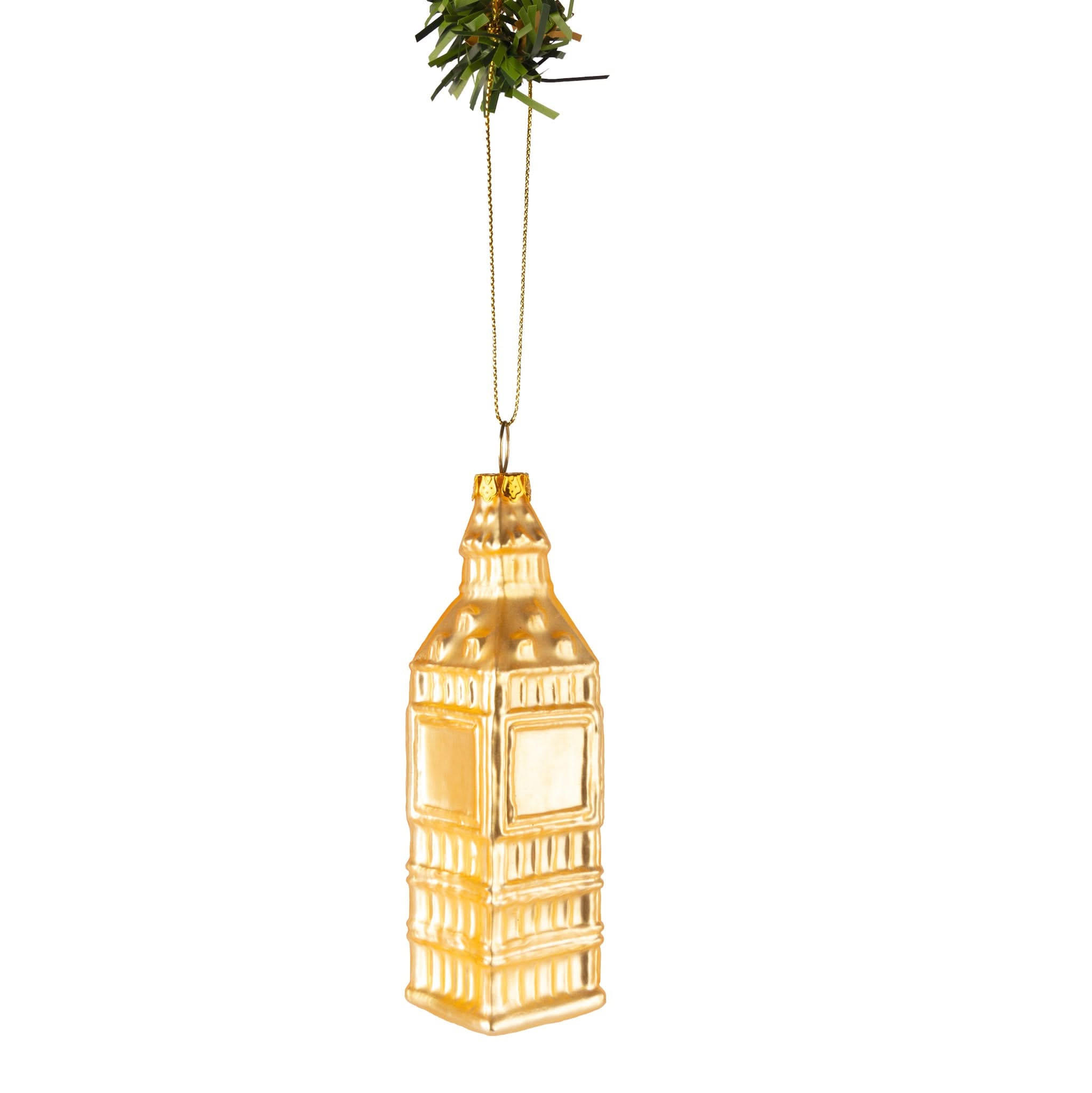 WEIHNACHTSKUGEL Big Ben 12 cm - Goldfarben, Glas (3/12/1cm)