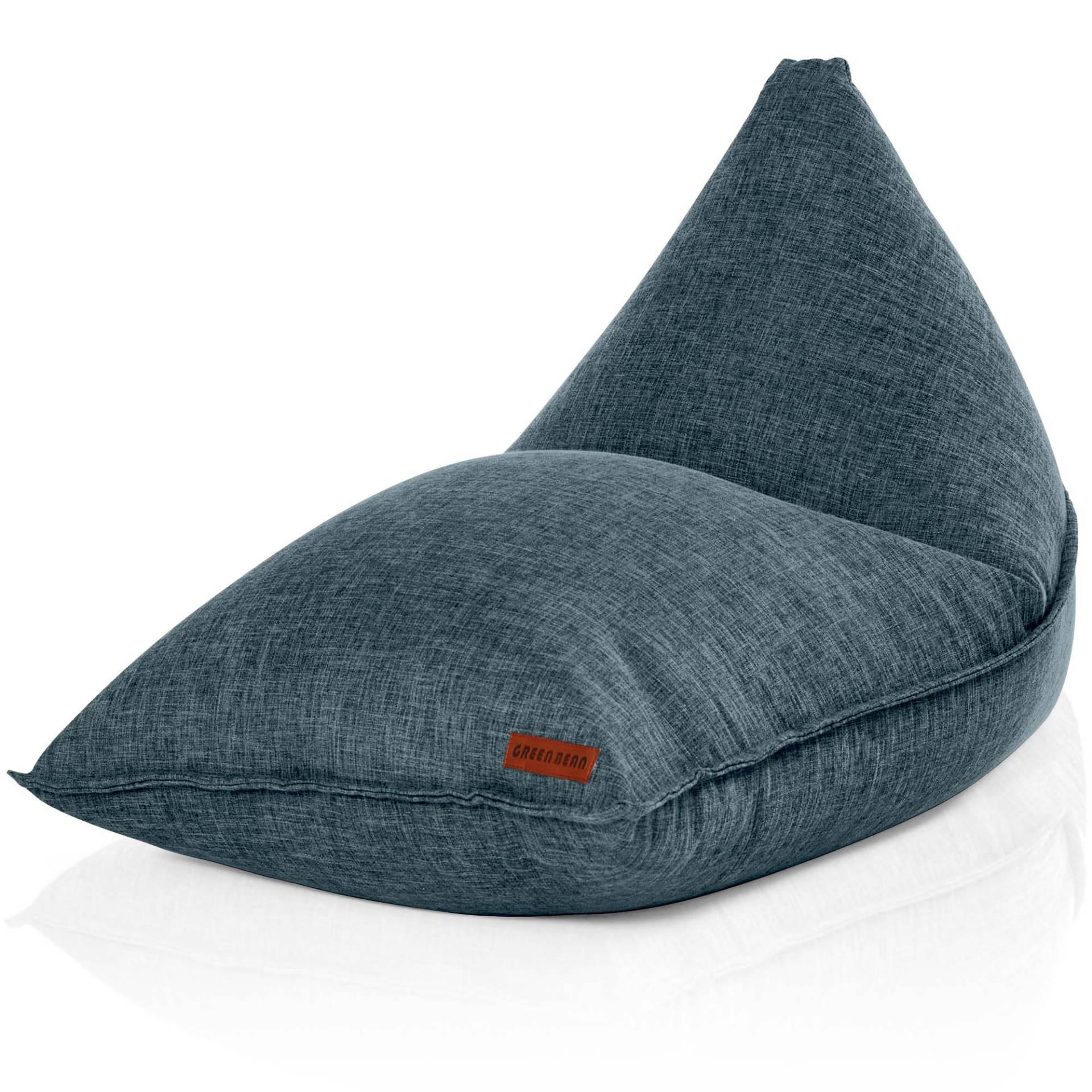 SITZSACK XXL Indoor 150x100x100cm - Blau, Textil (100/100/150cm) - Green Bean