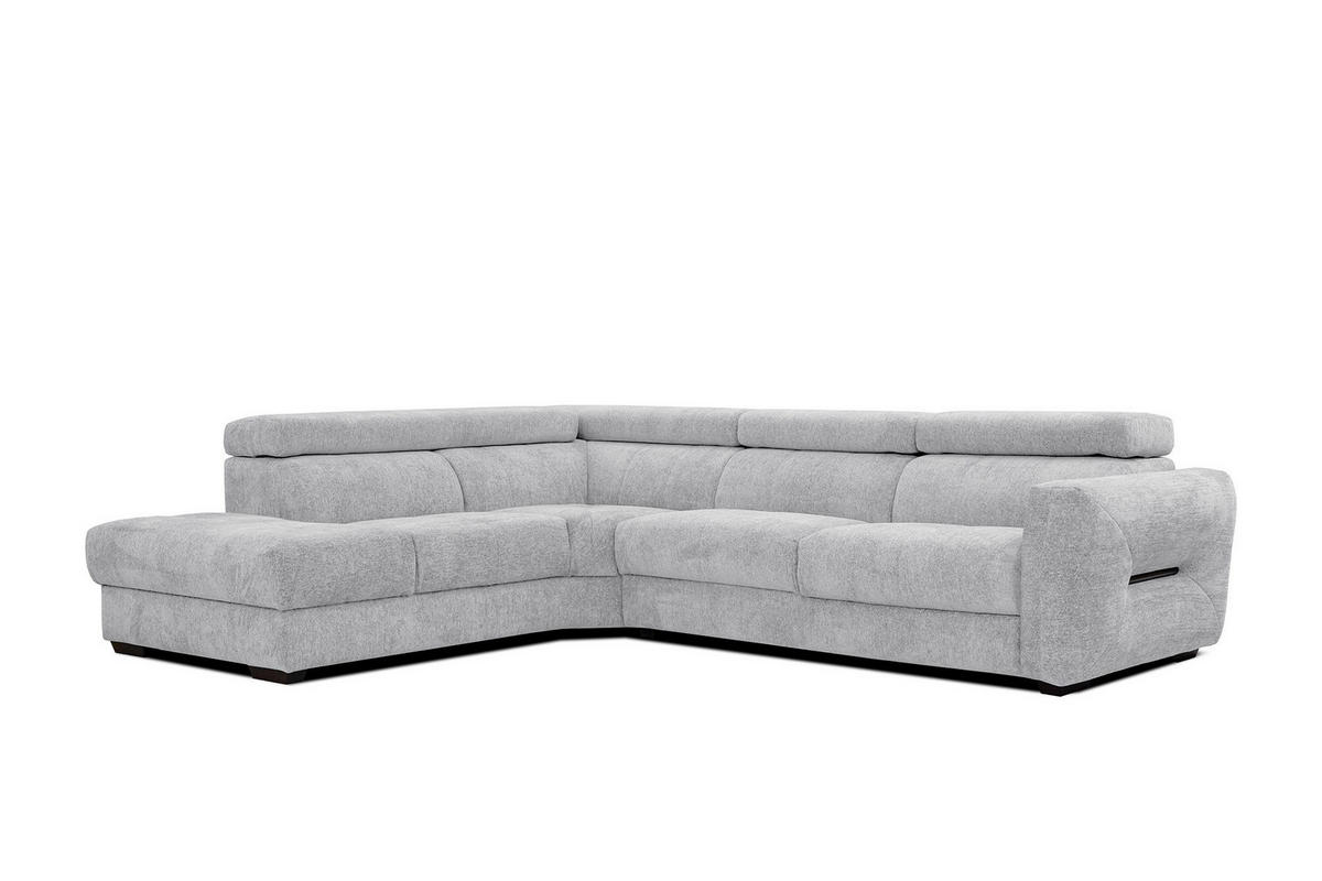 ECKSOFA CALVERA 5-Sitzer, hellgrau - Hellgrau, Holzwerkstoff/Textil (239/298cm) - Courtois Laville