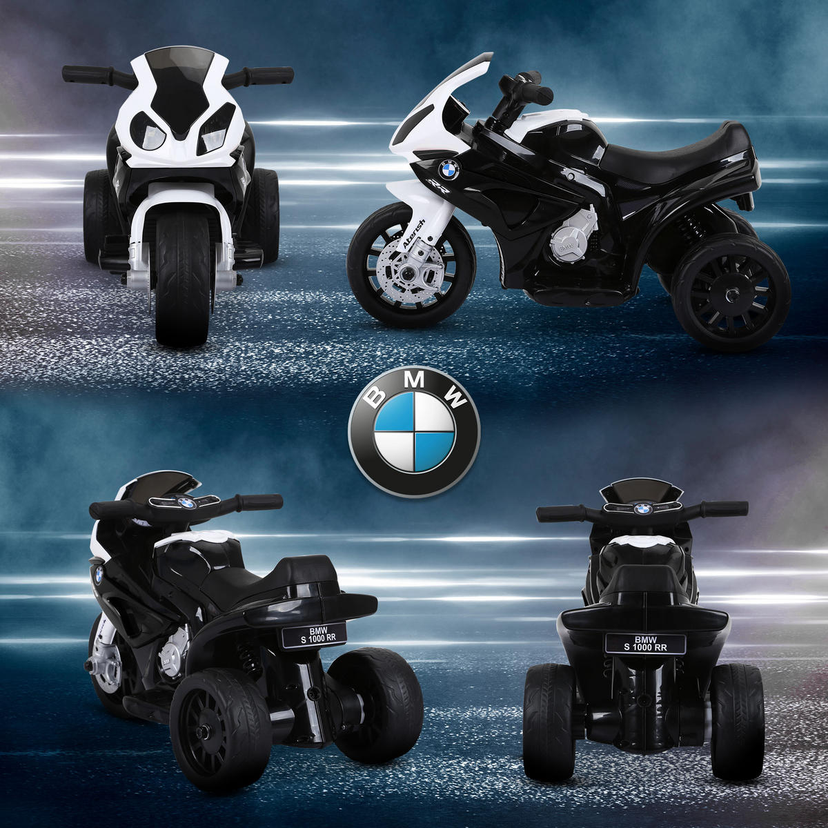 ELEKTRO KINDERMOTORRAD, Schwarz/Rot, PP+ Stahl - Schwarz, Kunststoff (66/37/44cm) - HOMCOM