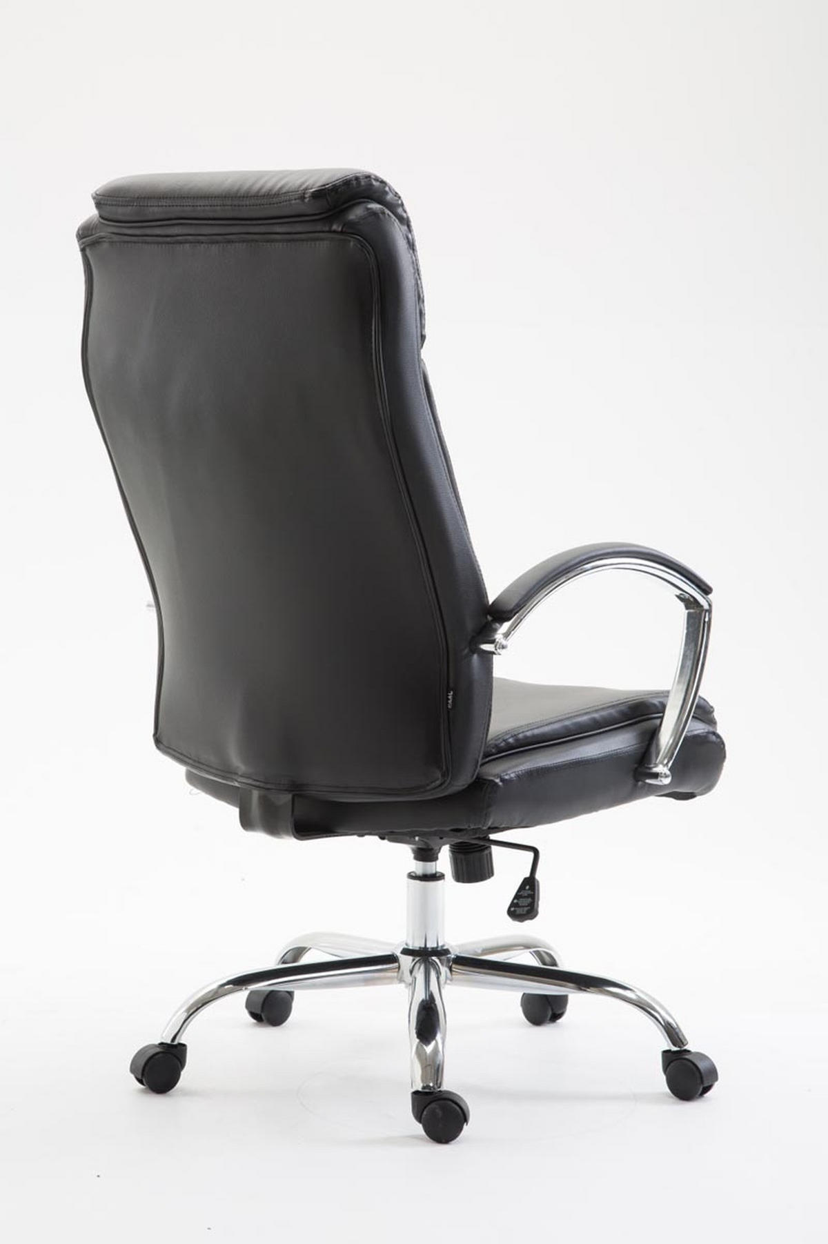 BÜROSTUHL Volute, Kunstleder Schwarz - Schwarz, Textil/Metall (65/125/73cm) - TPFLiving