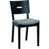 POLSTERSTUHL Eiche massiv - Schwarz, Holz (43/86/50cm) - Vox Möbel