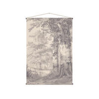 WANDTEPPICH Waldausflug 150x100cm - Beige/Grau, Textil (100/1cm) - Art for the Home