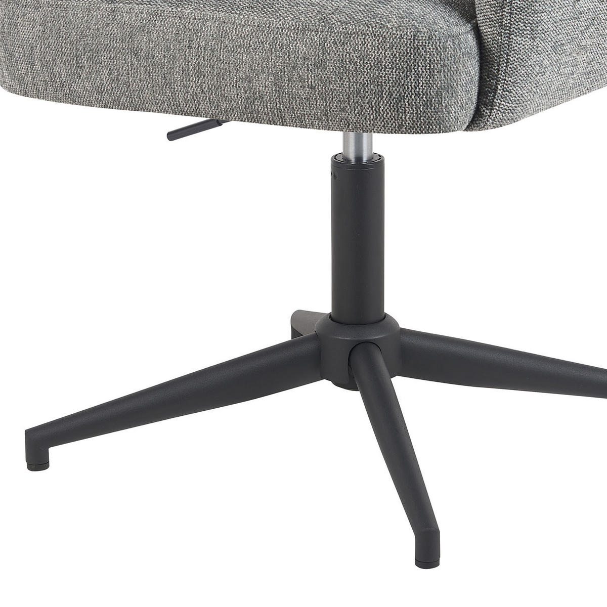 BÜROSTUHL Mika-Romy - Schwarz/Grau, Textil/Metall (59/91/66cm) - DUBI Möbel