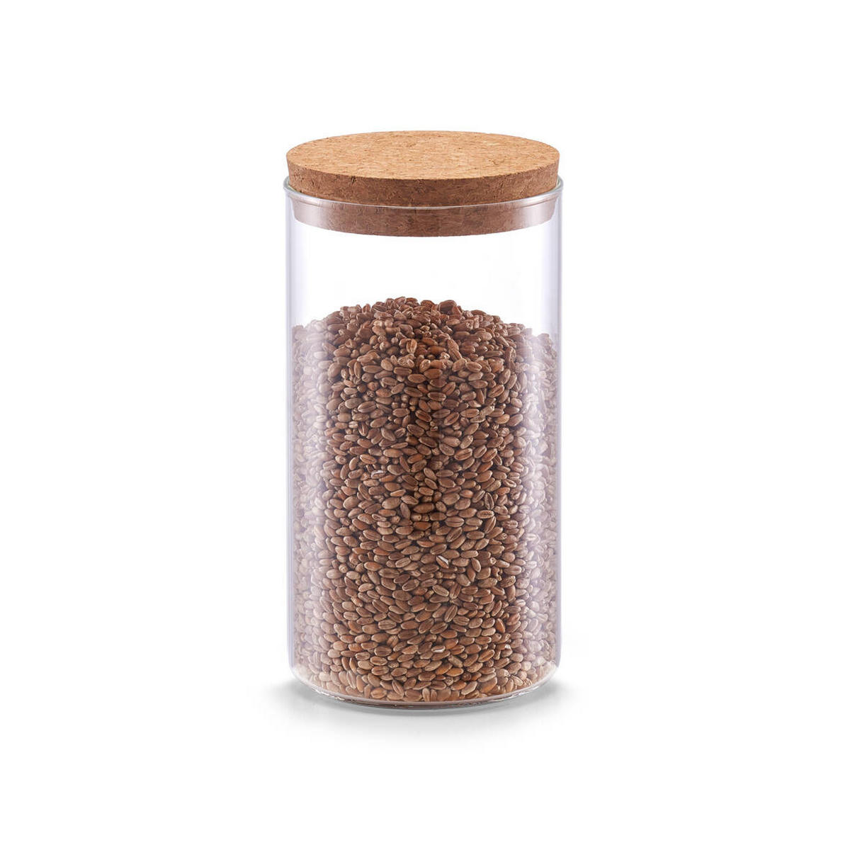 GLASGEFÄSS Korkdeckel 1100 ml - Transparent, Glas (9.5/18.5/9.5cm)