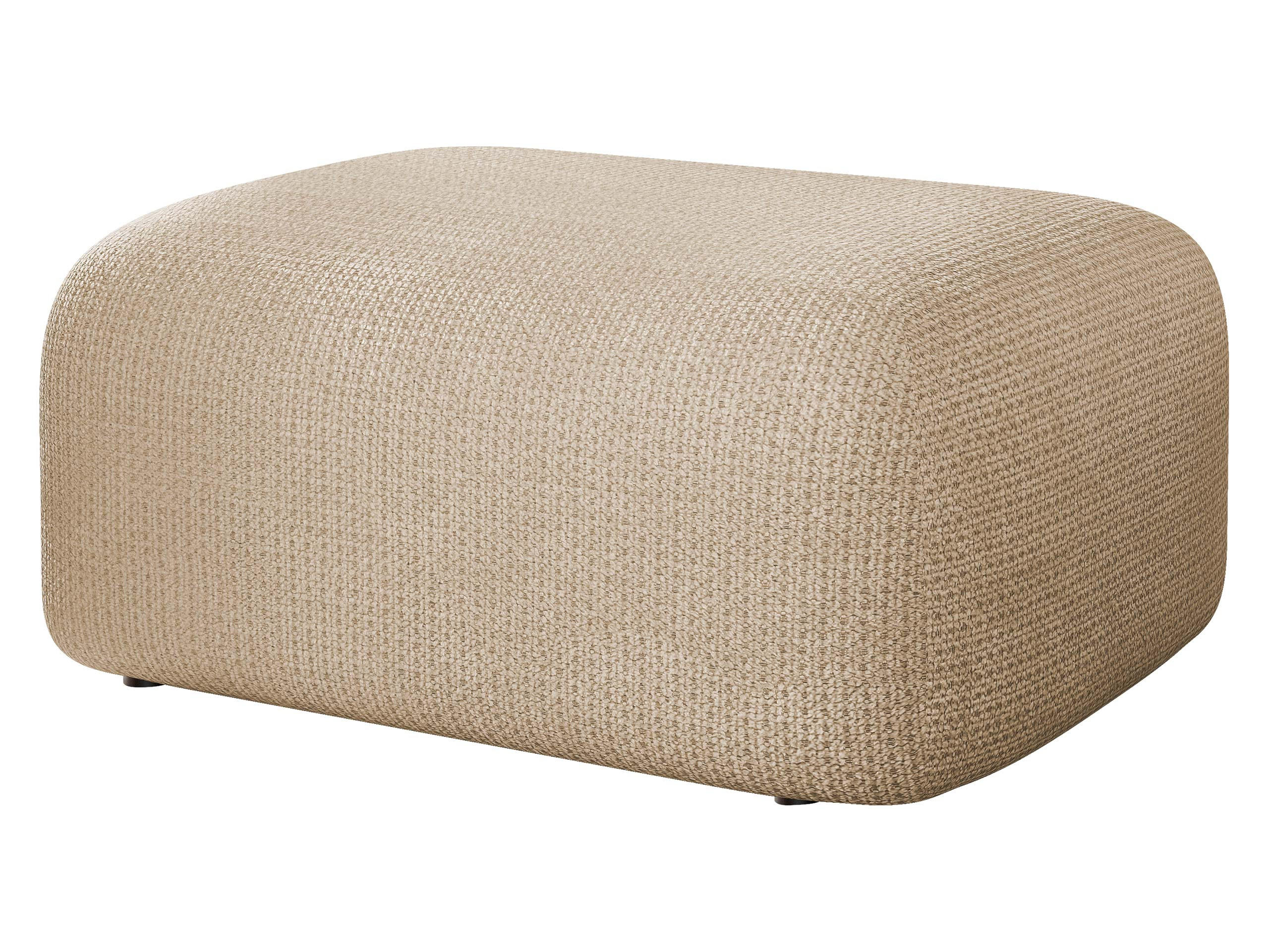 POLSTERHOCKER Piano - Beige/Schwarz, Holz/Kunststoff (70/38/55cm) - MIRJAN24