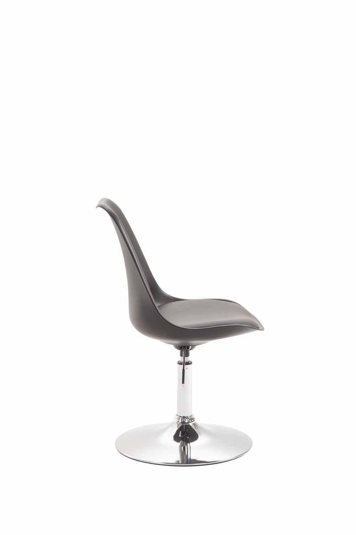 DREHSTUHL Kunststoff schwarz - Chromfarben/Schwarz, Kunststoff/Metall (48/76/57cm) - CLP