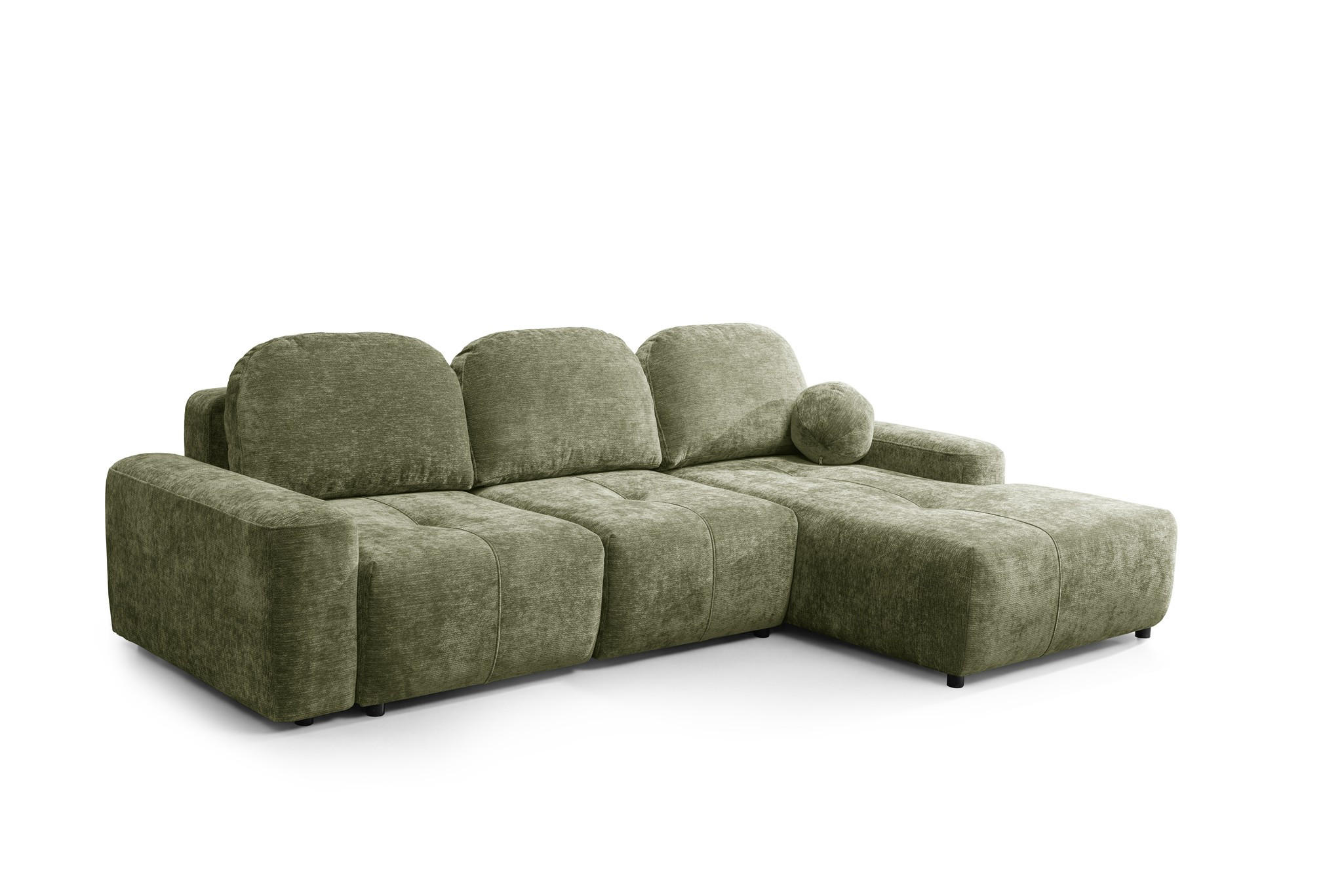 ECKSOFA Argos In Vibe - Grün, Holzwerkstoff/Textil (267/170cm) - Fun Möbel