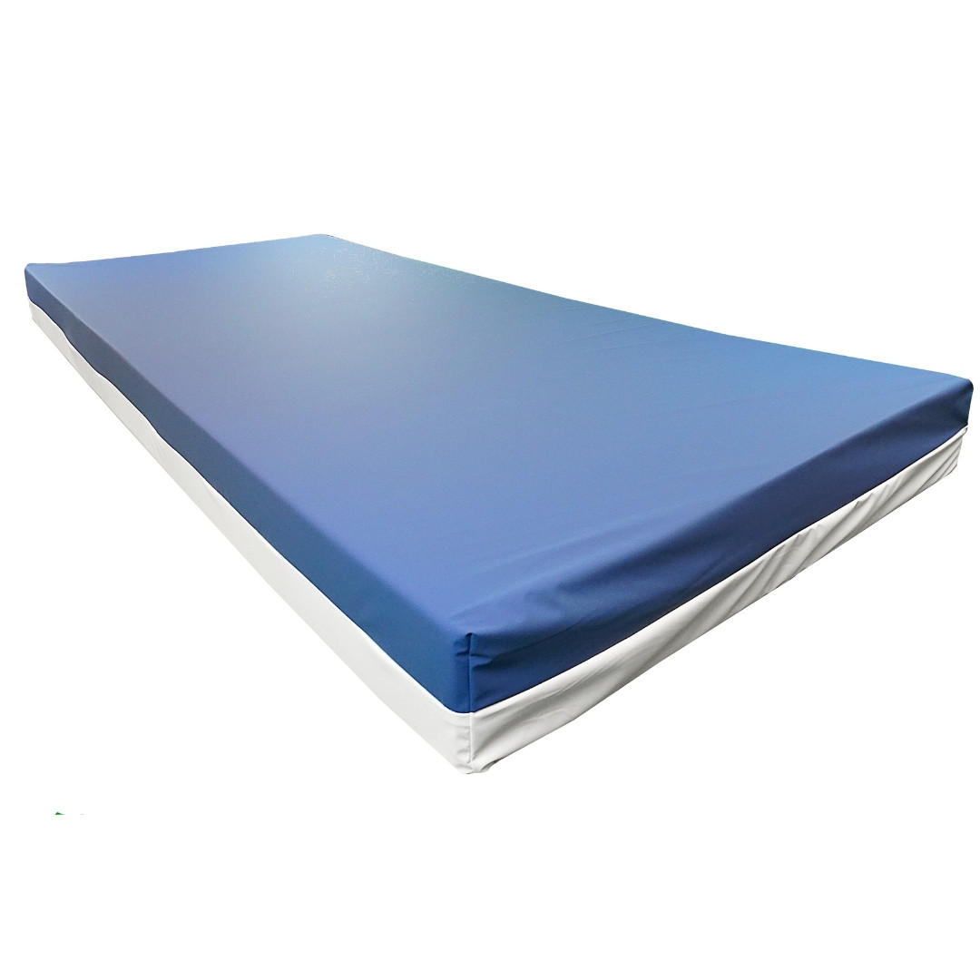 PFLEGEMATRATZE Dekubitus Prophylaxe 90/200 cm - 14cm Höhe & wasserdichten Bezug - Blau, Textil (90/200cm) - AM Qualitätsmatratzen