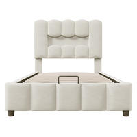 POLSTERBETT PANG-L8T4K2 90/200 cm Beige - Beige, Fell - PANGIVO