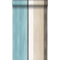TAPETE Streifen 53 cm x 10.05 m - Türkis, Papier (53/1000cm) - Origin Wallcoverings
