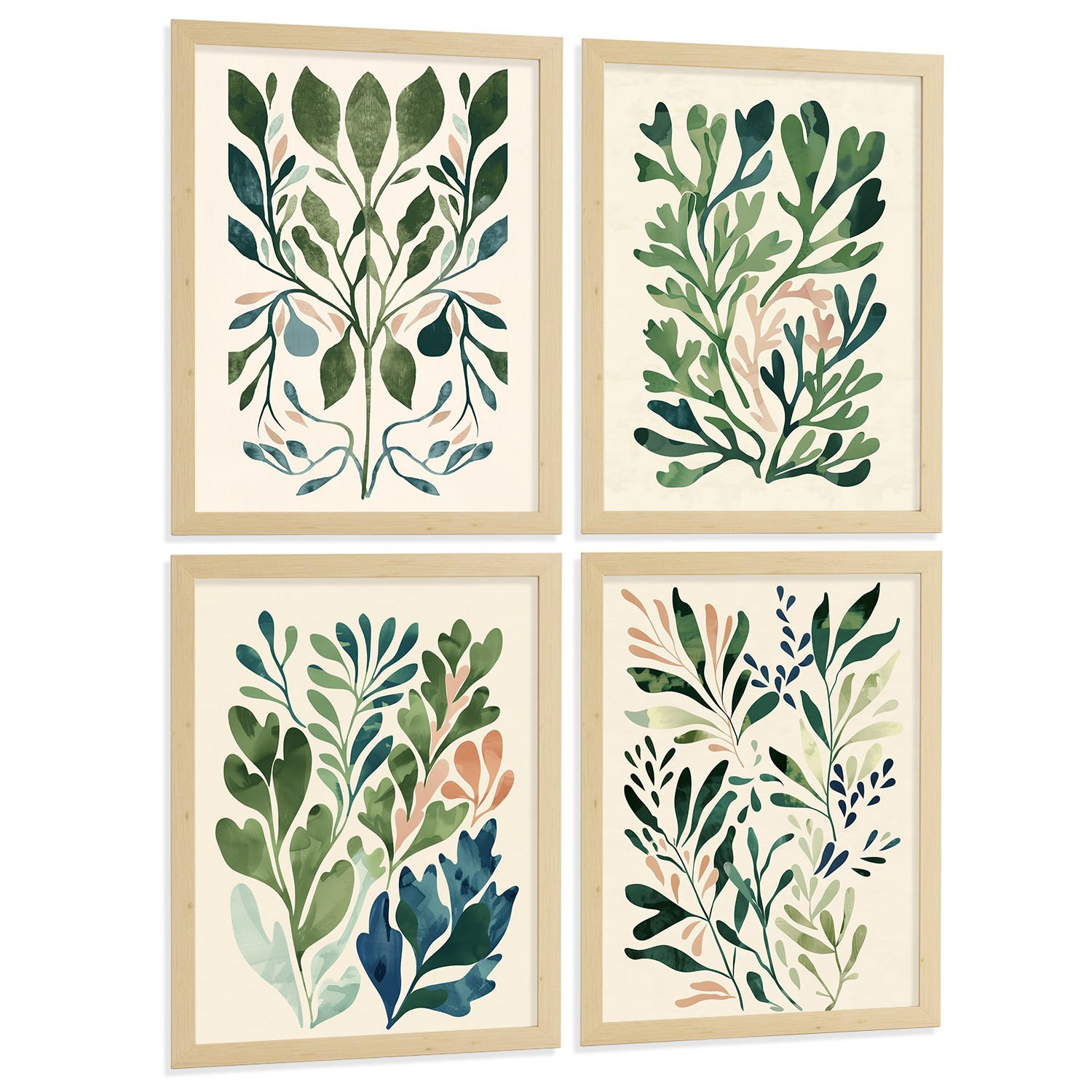 POSTER 2er -Set Wandbilder Matisse Blumen modern Wohnzimmer Deko, Schlafzimmer, Küche, Badezimmer Rahmenlos A3 - Klar, Papier (29.7/1/42cm) - Nacnic