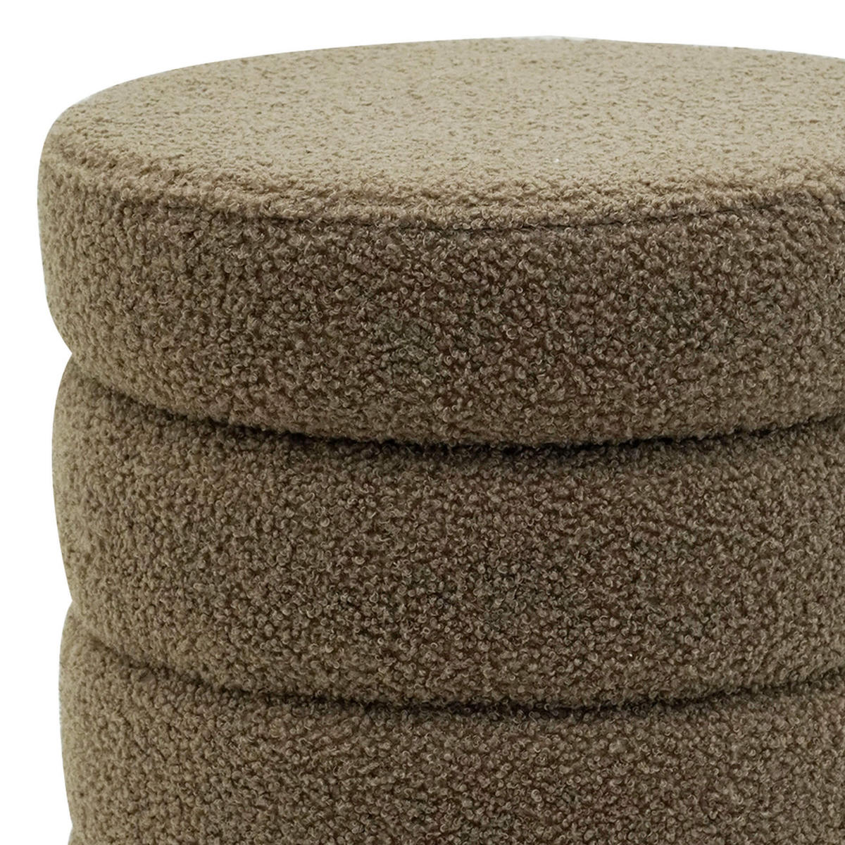 FUSSHOCKER Olivgrün 37/37/40 cm - Olivgrün, Textil (37/40/37cm) - Mobili Rebecca